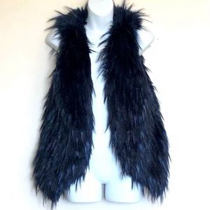 Skies Are Blue Faux Fur Vest size Small